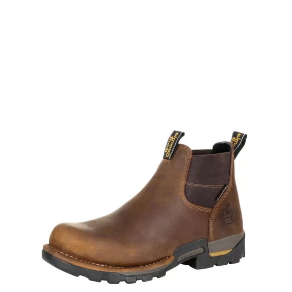 Georgia Men’s Eagle One Waterproof Chelsea Work Boot Brown