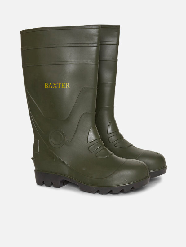 Baxter Industrial Dark Green Gum Boots