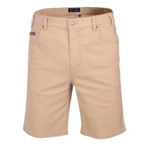 Pilbara Cotton Stretch Mens Jean Shorts Wheat 3