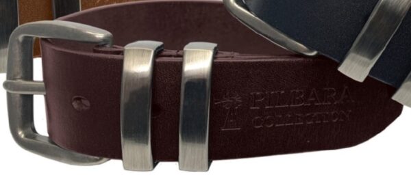 Pilbara Leather Belt Dark Brown