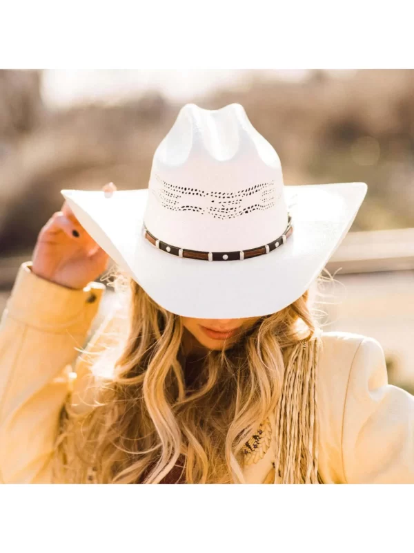 American Hat Makers Montana Cowboy | Cowgirl Cream Straw Hat