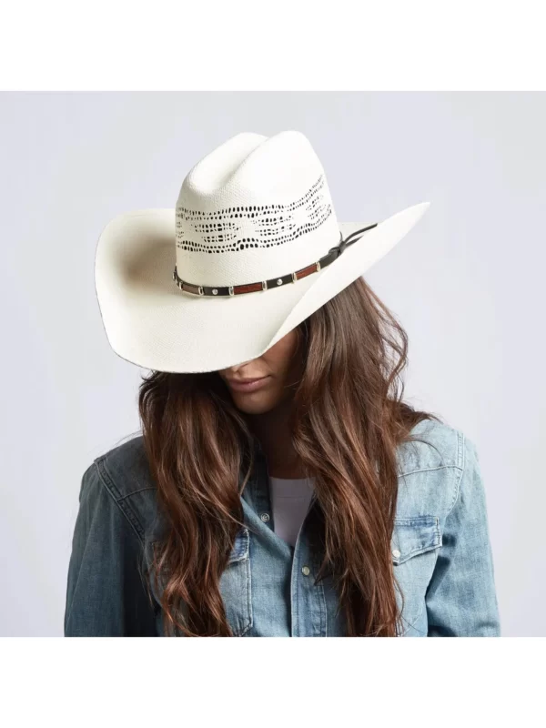 American Hat Makers Montana Cowboy | Cowgirl Cream Straw Hat