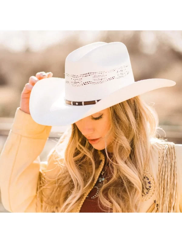 American Hat Makers Montana Cowboy | Cowgirl Cream Straw Hat