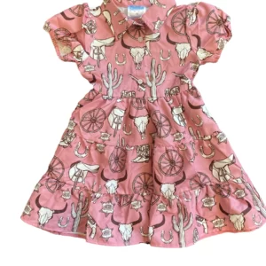 Shea Baby Pink Sheriff Girls Flow Dress