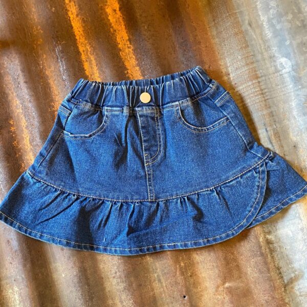 Shea Baby Denim Girls Skirt - Image 3