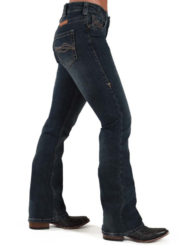 Cowgirl Tuff Don’t Fence Me In Dark Wash Womens Jeans