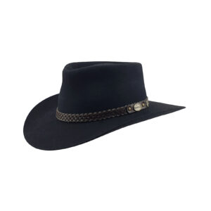 Statesman Murchison River Fur Felt Black Hat