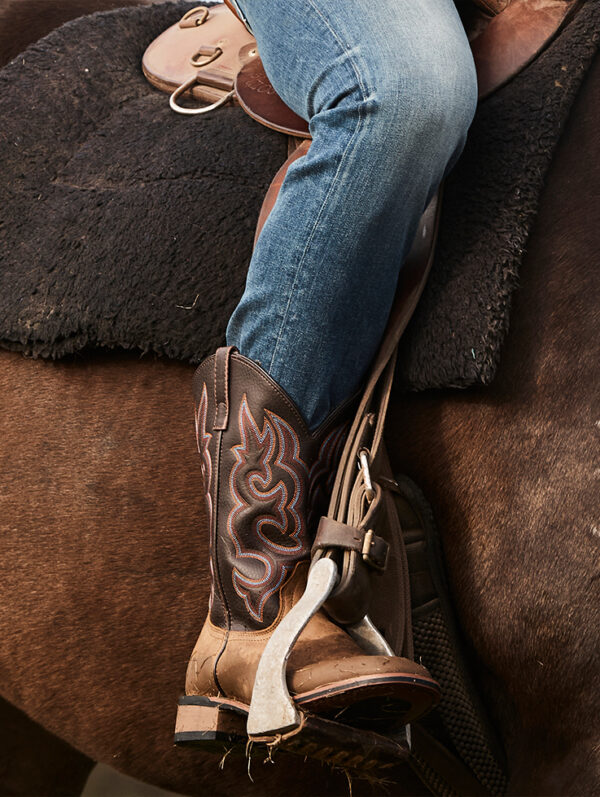 Baxter Square Toe Western Mens Boots - Image 4