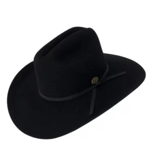 Statesman Serpentine Fur Blend Black Hat