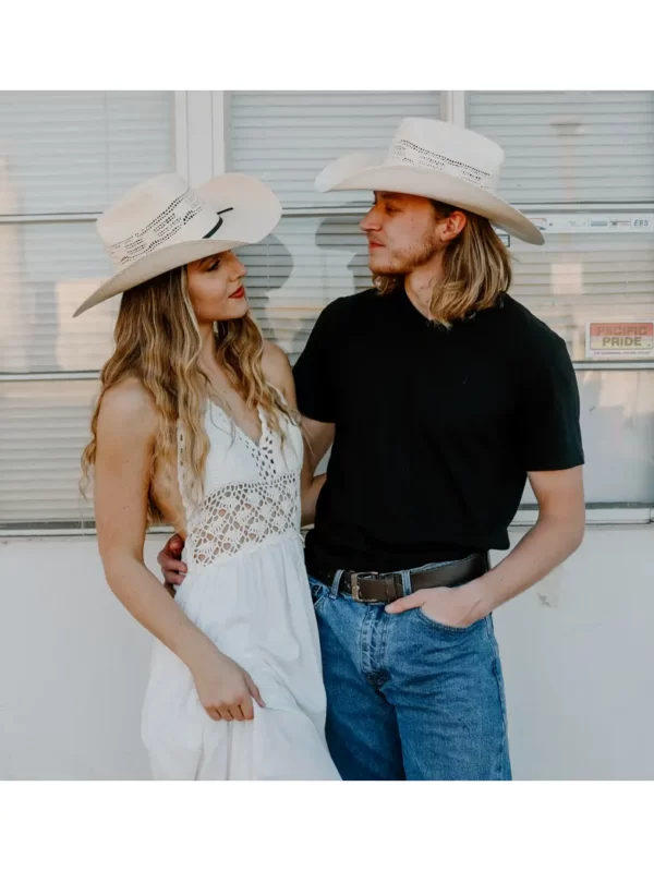 American Hat Makers Bozeman Straw Cowboy Cream Hat