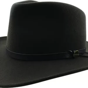 The Man From Snowy River Craig Crushable Chocolate Wool Felt Hat