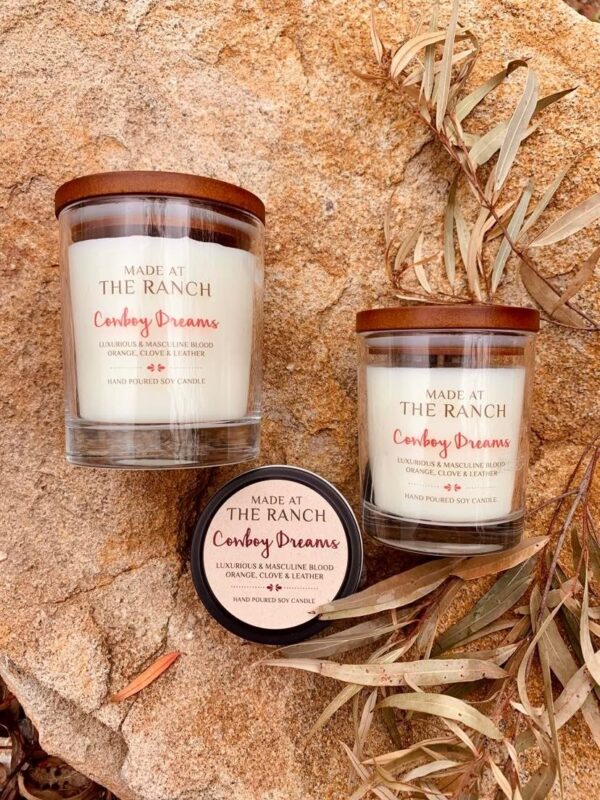 Made at the Ranch Candle - Cowboy Dreams - Image 3