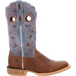 Durango Lady Rebel Pro Golden Brown Periwinkle Western Boots