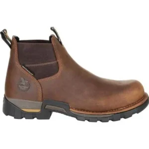 Georgia Men’s Eagle One Waterproof Chelsea Work Boot Brown