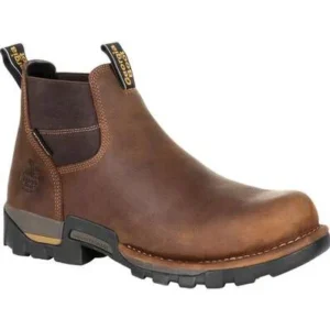 Georgia Men’s Eagle One Waterproof Chelsea Work Boot Brown