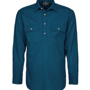 Pilbara Mens Closed Front Long Sleeve Shirt Diesel