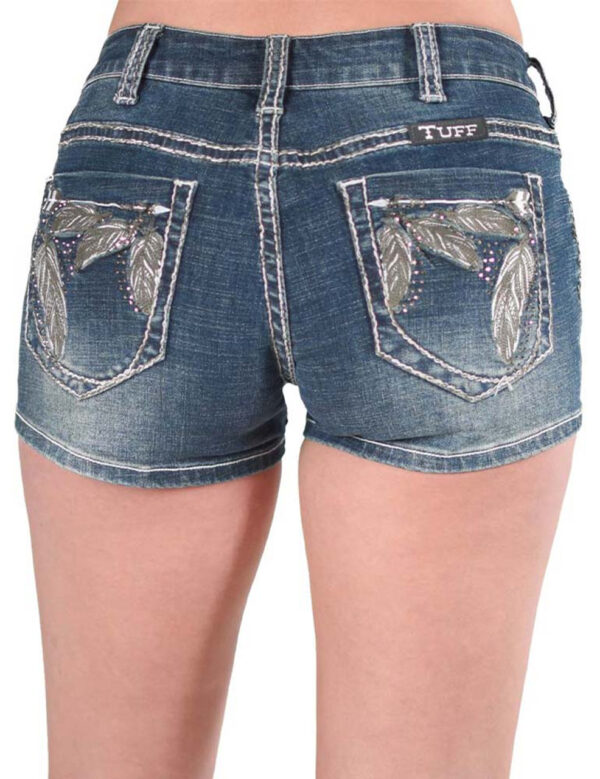 Cowgirl Tuff Fly Womens Denim Shorts