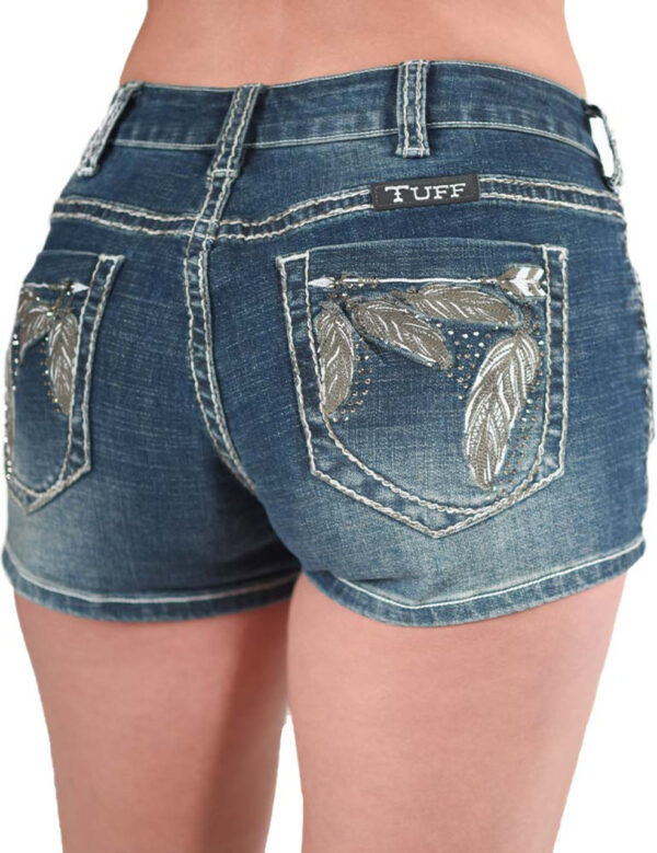 Cowgirl Tuff Fly Womens Denim Shorts