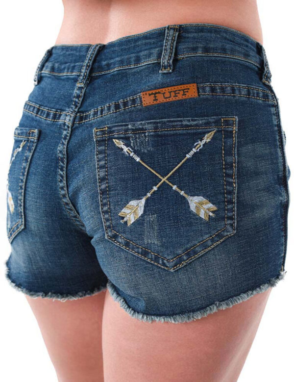 Cowgirl Tuff - Tuff Life Womens Denim Shorts - Image 5