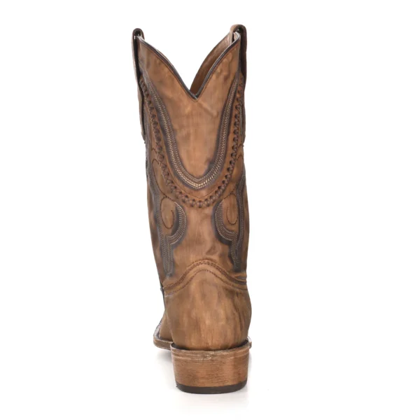 Corral Cowhide Snip Toe Distressed Brown Boots