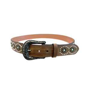 Nocona Cow Hair Stone Western Belt