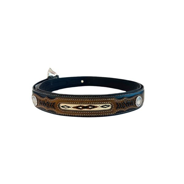 Nocona Mens Top Hand Leather Belt Black