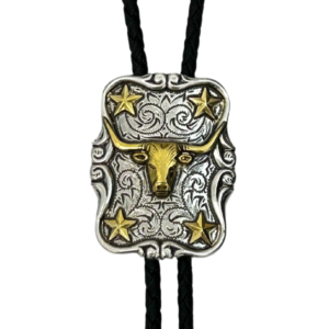 M&F Western Double S Longhorn Star Bolo Tie