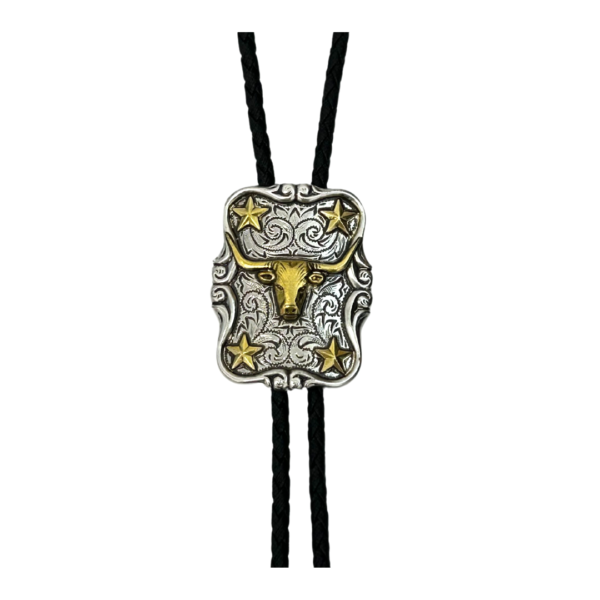 M&F Western Double S Longhorn Star Bolo Tie