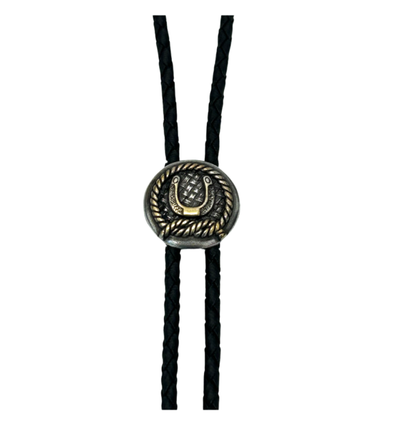 M&F Western Double S Round Horseshoe Bolo