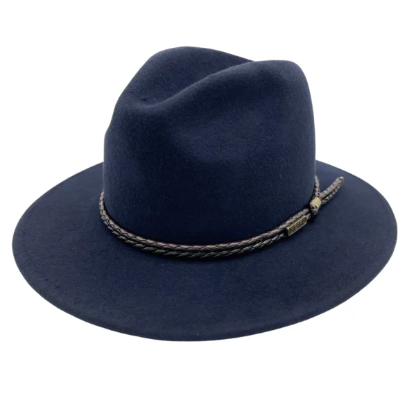 Jacaru Outback Fedora Hat Navy