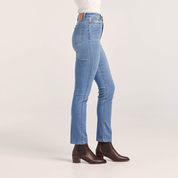 Riders by Lee Womens Classic High Straight Jeans Light Indigo