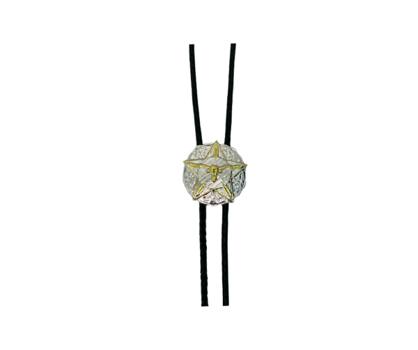 Brigalow Steer Head Star Bolo Tie