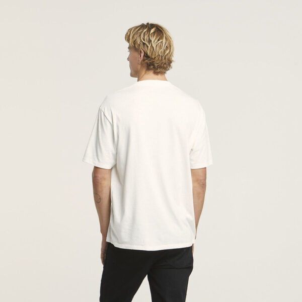 Wrangler Border Tee Vintage Mens White back side