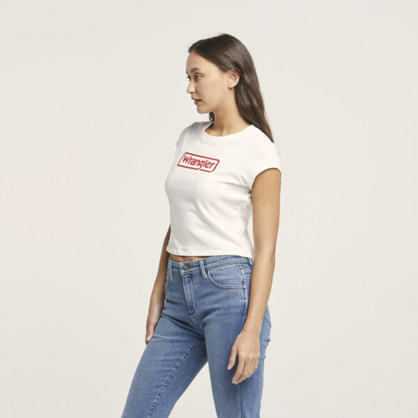 Wrangler Fitted Tee Vintage Womens White