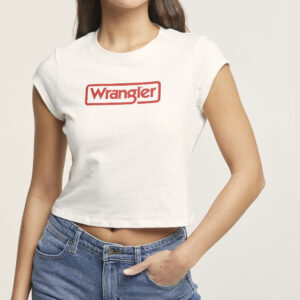 Wrangler Fitted Tee Vintage Womens White