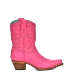 Corral Embroidery Stitch Pattern Fuchsia Shortie Boots