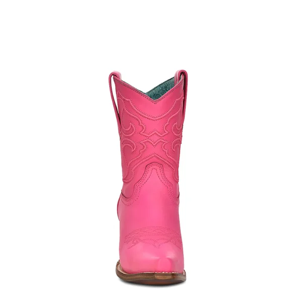 Corral Embroidery Stitch Pattern Fuchsia Shortie Boots