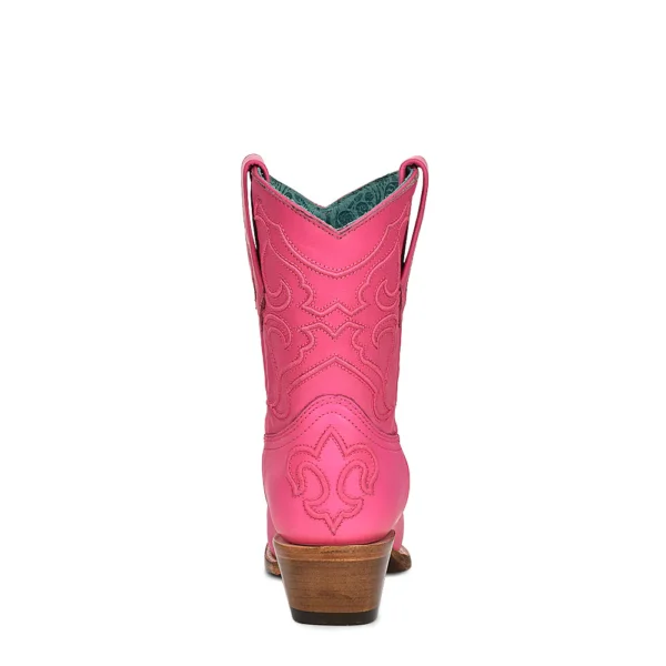 Corral Embroidery Stitch Pattern Fuchsia Shortie Boots