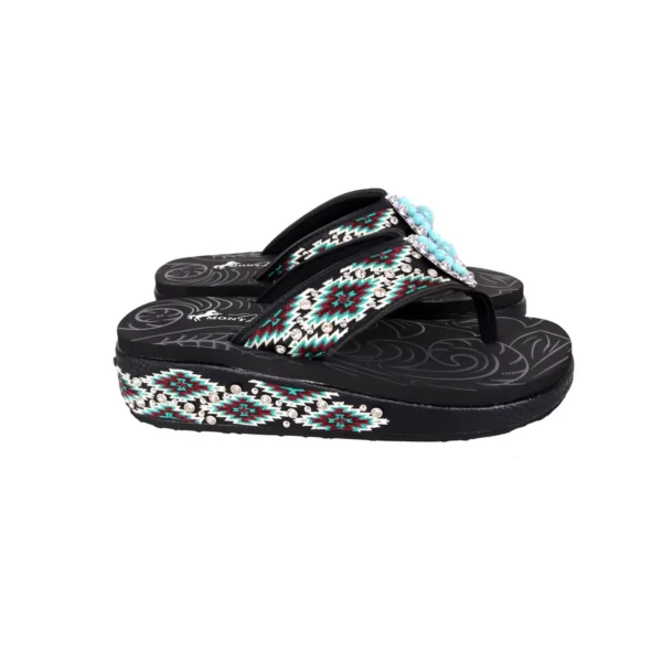 Montana West Embroided Collection Flip Flops - Image 2