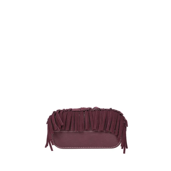 Montana West Embroidered Aztec Fringe Collection Burgundy Tote Bag - Image 6