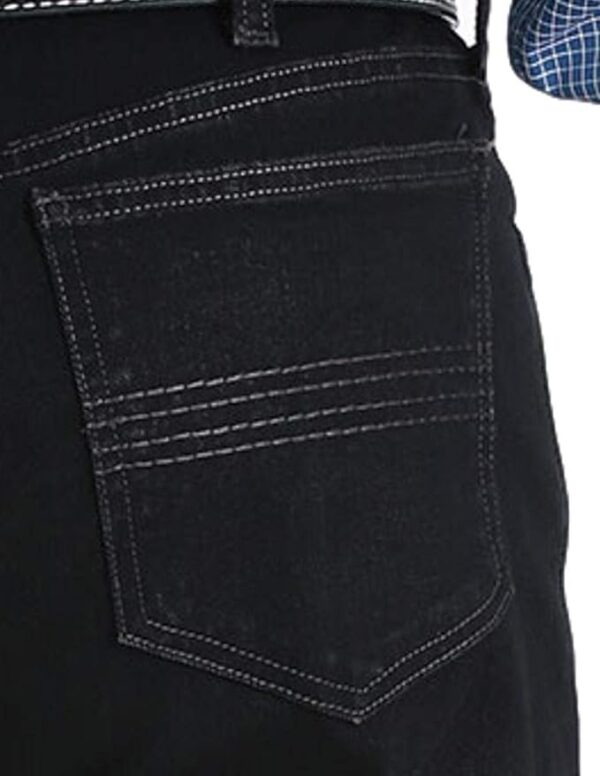 Cinch Slim Fit Silver Label Mens Black Jeans - Image 5