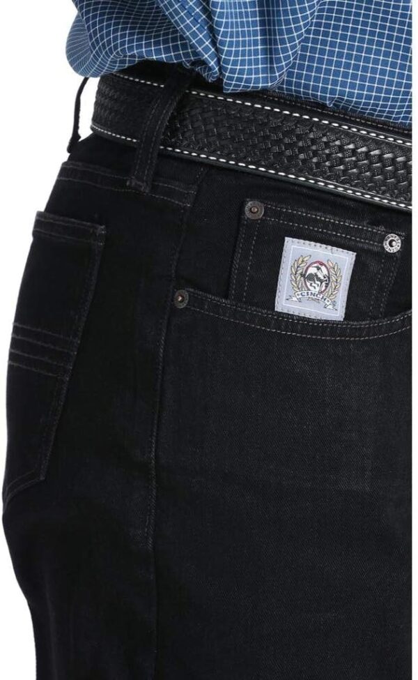 Cinch Slim Fit Silver Label Mens Black Jeans - Image 6