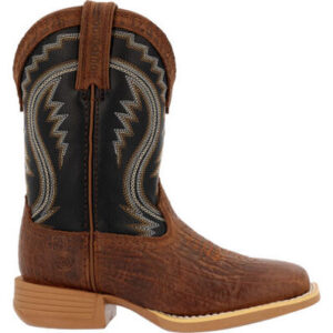 Durango Lil’ Rebel Pro Big Kid’s Acorn Black Onyx Western Boots