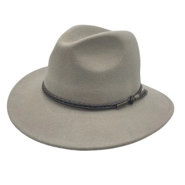 Jacaru Outback Fedora Hat Stone