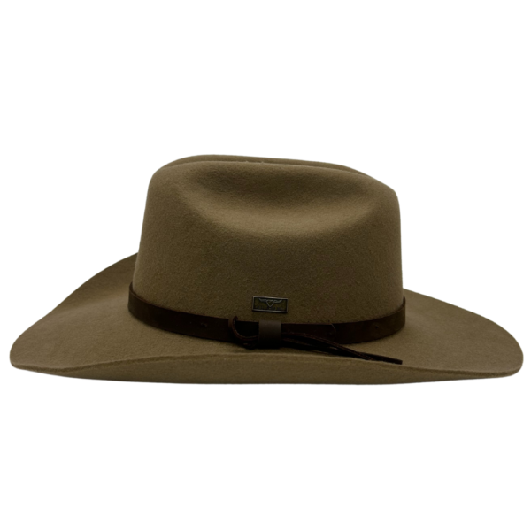 Flinders Cattleman Wool Felt Bran Western Hat - Image 2