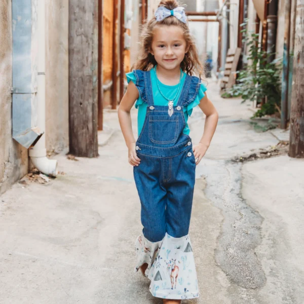 Shea Baby Denim Teepee Overalls