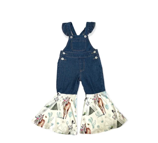 Shea Baby Denim Teepee Overalls