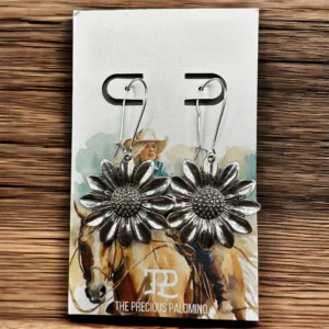 TPP – Silver Sunflower Dangle Earrings