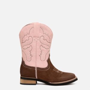 Baxter Youth Western Light Pink Boots