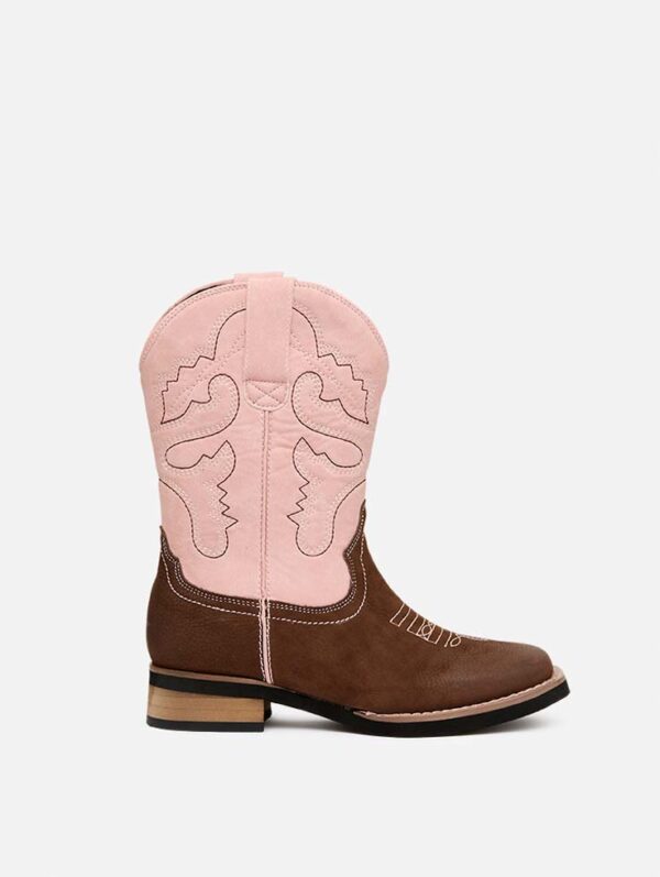 Baxter Youth Western Light Pink Boots